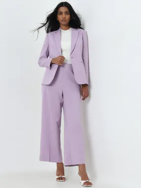 Wardrobe Lilac High-Rise Trousers